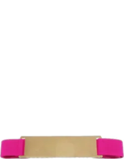Metal Rectangle Accented Elastic Belt