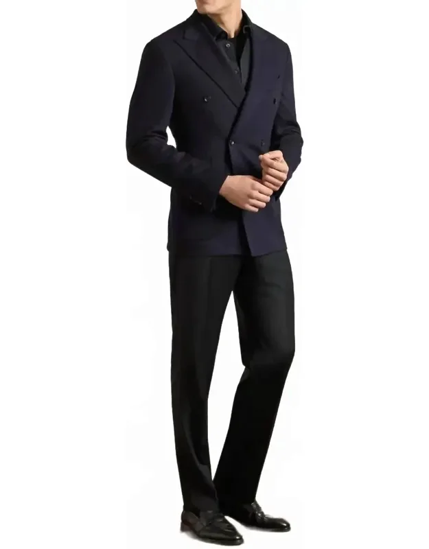 Flat Front Super 110s Wool Serge Trousers