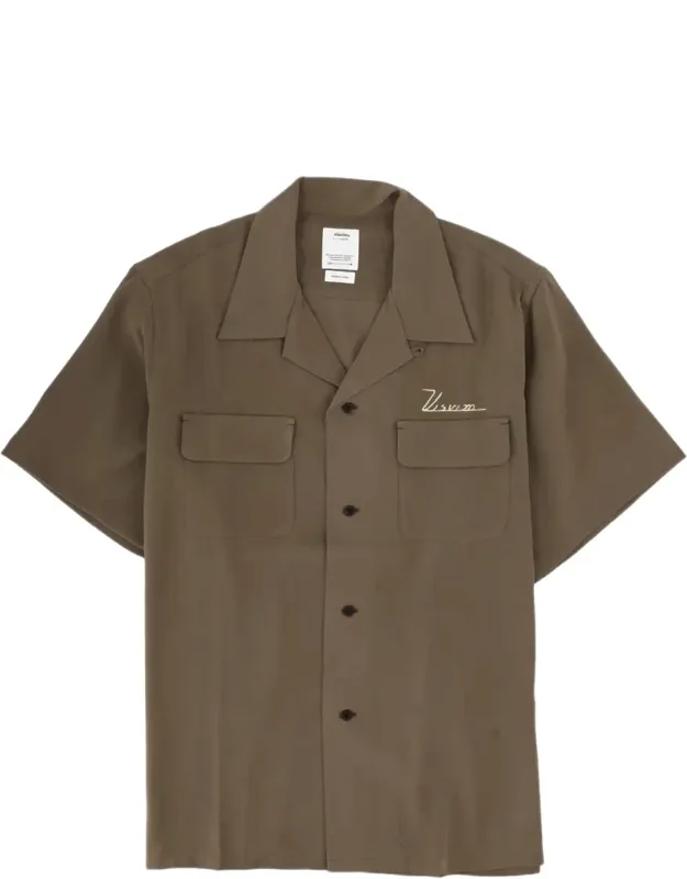 Short-sleeve Camp Collar Rayon Shirt