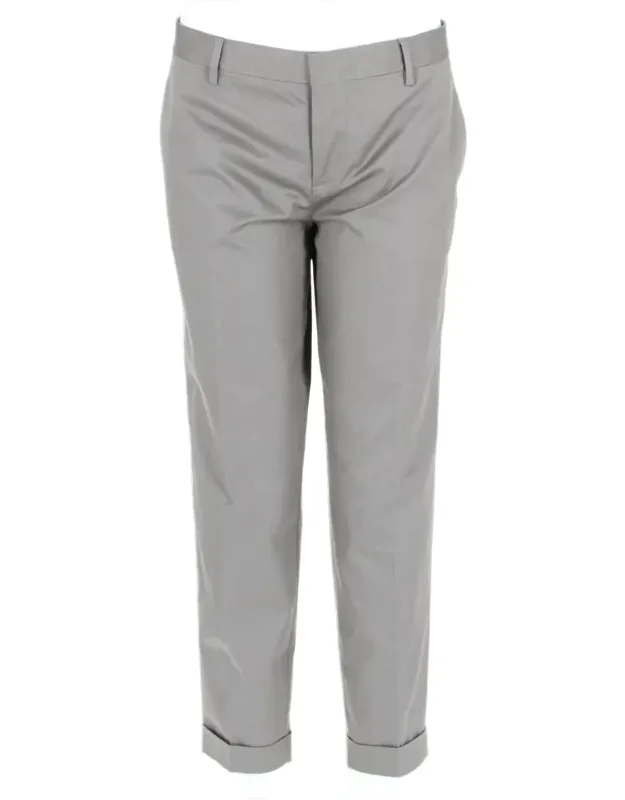 Tailored Cropped Pleated Pants