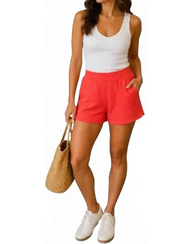 Relaxed Thin Modal Scuba Pull-on Shorts