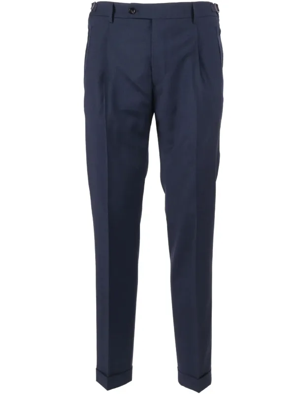 Virgin Wool Straight-leg Pants