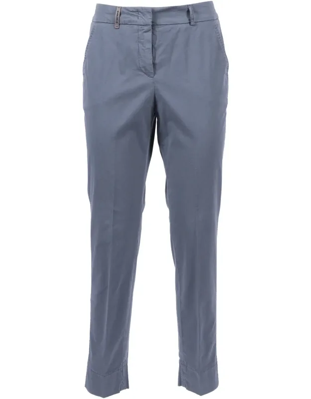 Cropped Tailored Straight-leg Trousers