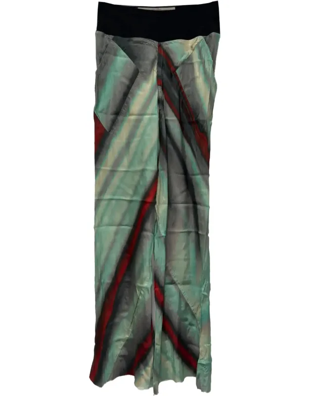 Printed Straight-leg Trousers