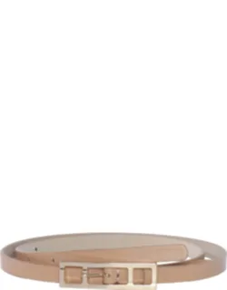 Calf Leather Narrow Belt