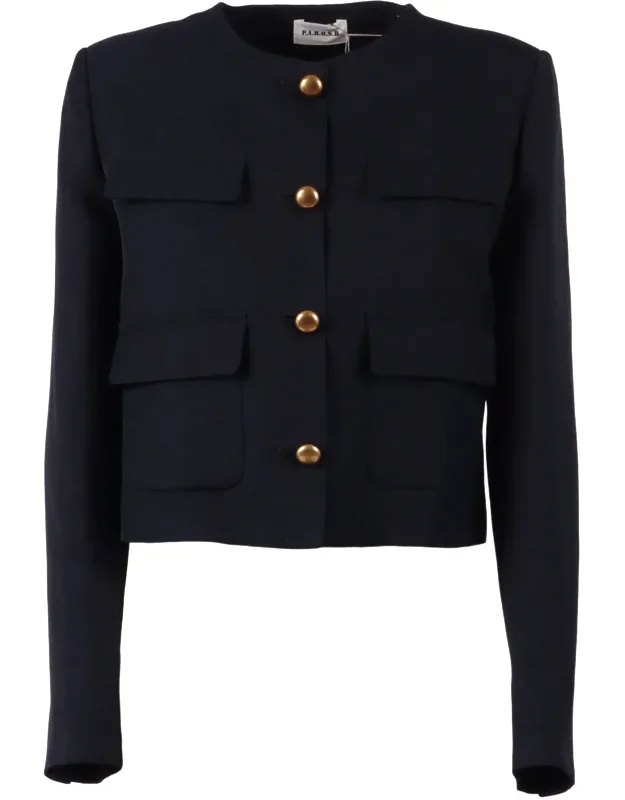 Cropped Structured Jacket