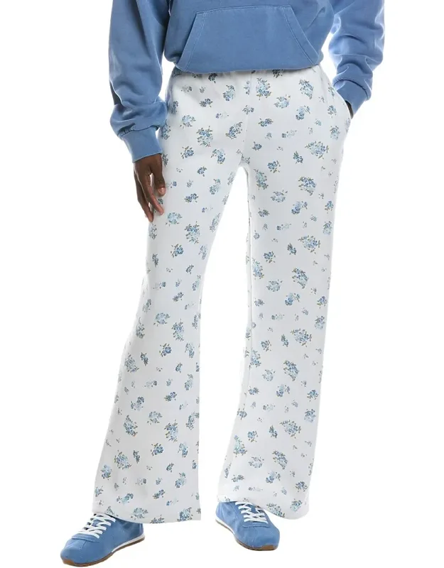 Ditsy Print Wide Leg Pants
