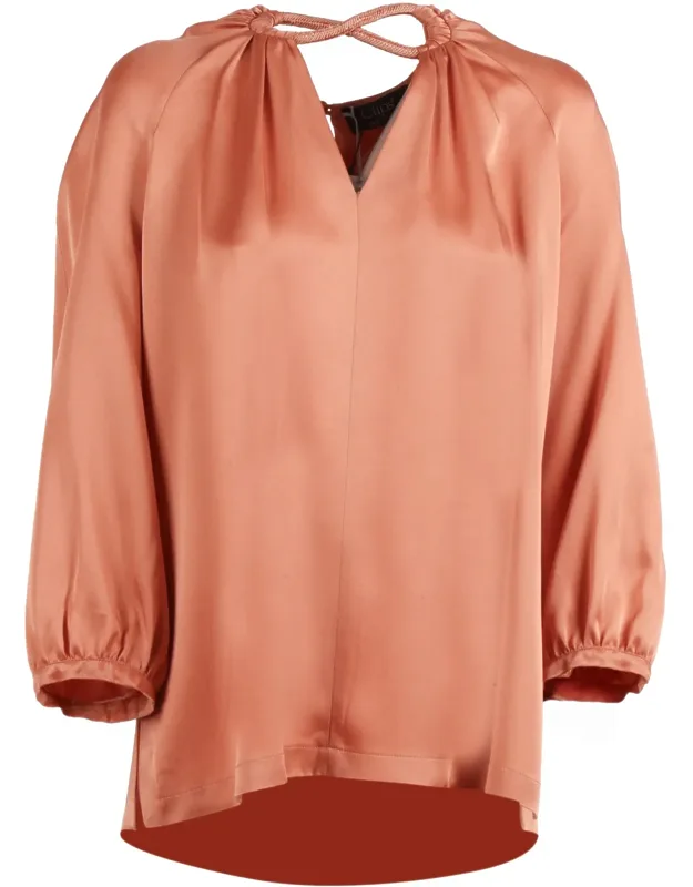 Silky Twisted Rope Blouse