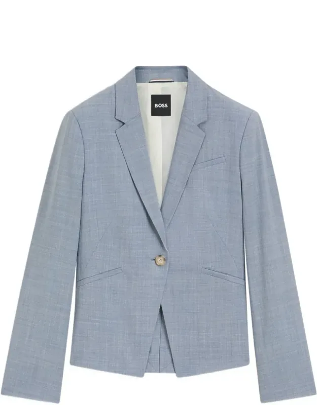 Single-breasted Virgin Wool Blazer