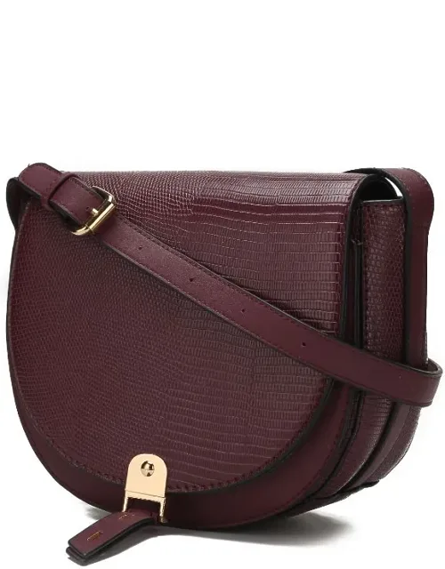Adalyn Snake Embossed Vegan Leather Shoulder Handbag