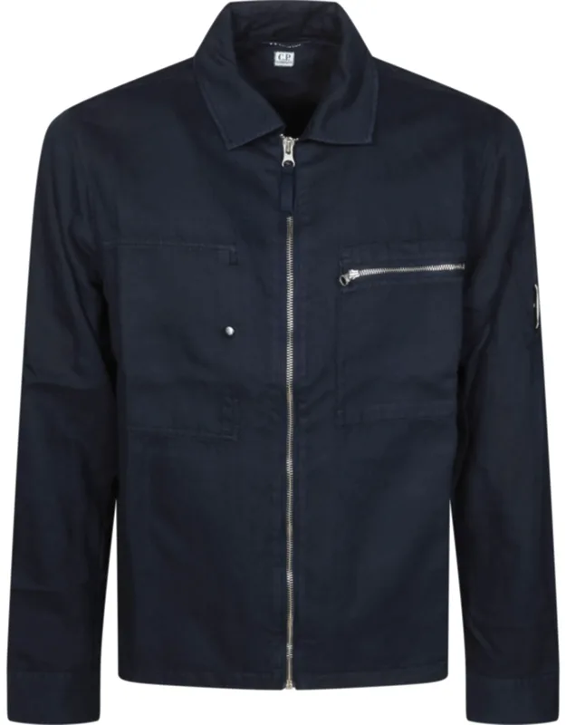 Shirt Collar Zip-up Jacket