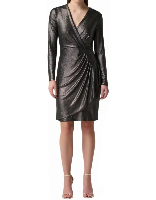 Novelty Knit Long Sleeve Sheath Dress