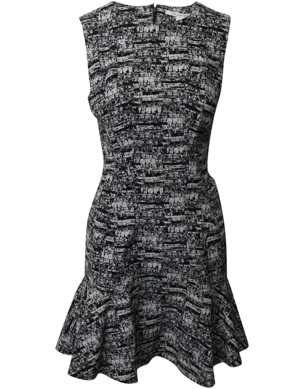 Fit And Flare Print Dress