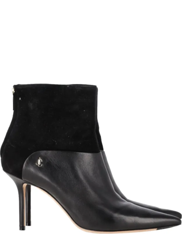 Beyla 85 Suede Trimmed Ankle Boots