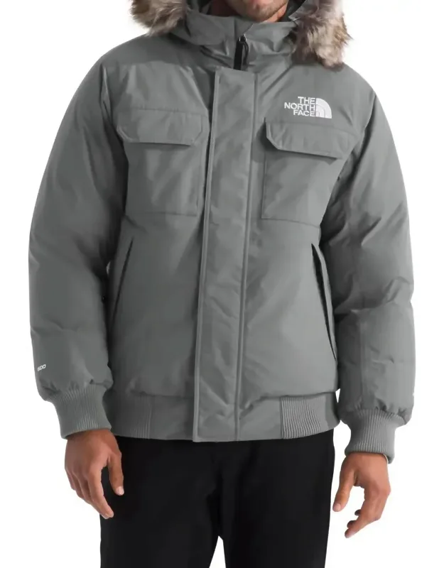 Mcmurdo Bomber Jacket In Smoked Pearl