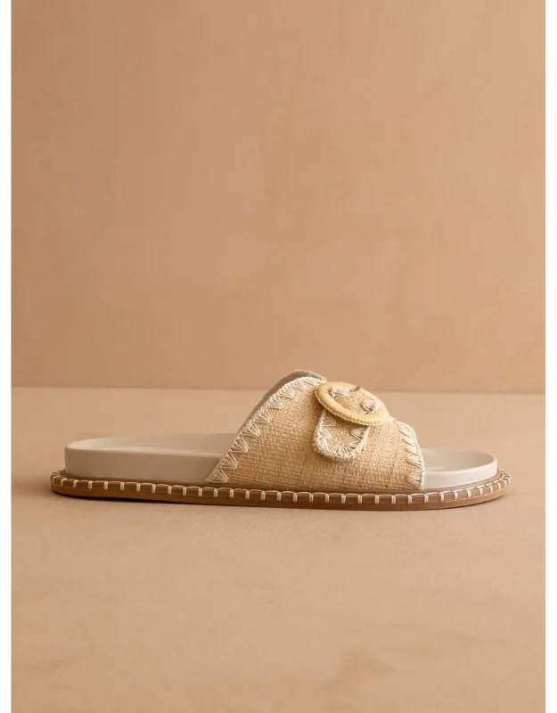 Sunnie Buckle Slide Slippers