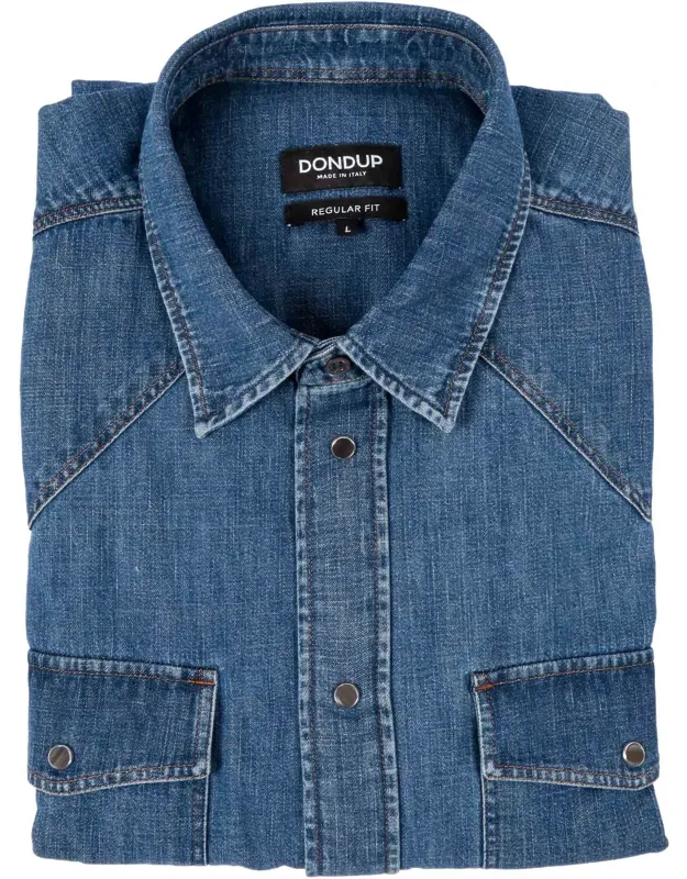 Collar Flap Pocket Shirt