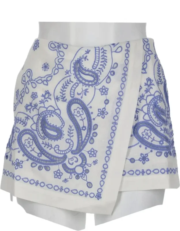 Paisley Floral Overlapping Shorts