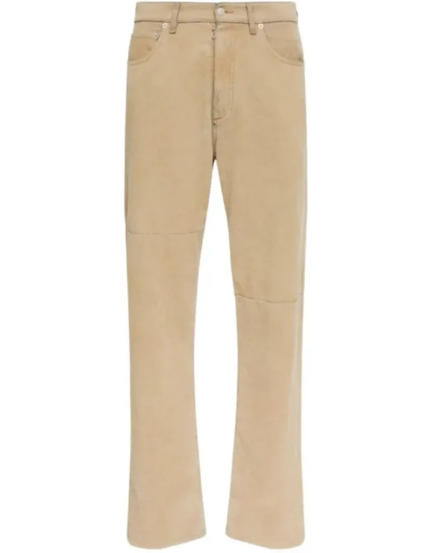 Knee Stitching Cotton Jeans