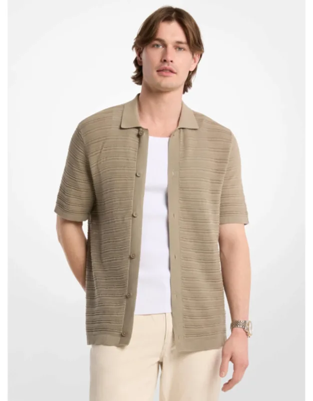 Open-stitch Cotton Shirt