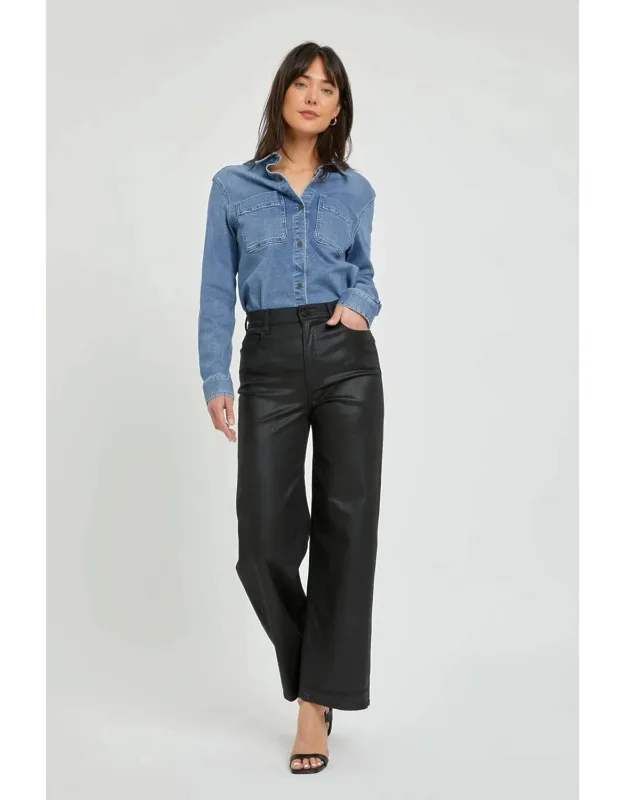 Coated Dad Jeans