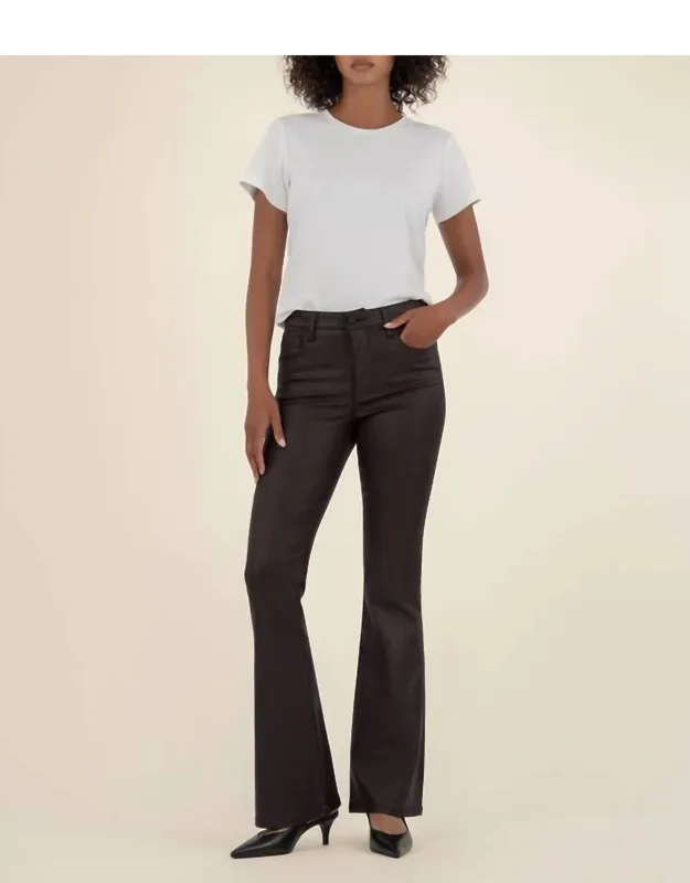 Ana High Rise Jeans With Flared Legs And Smoothing Pockets