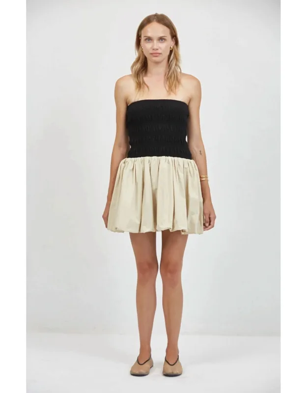Bubble Bandeau Mini Dress
