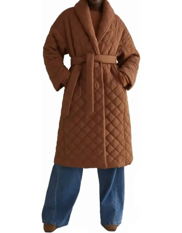 Lakeshore Quilted Puffer Wrap Coat