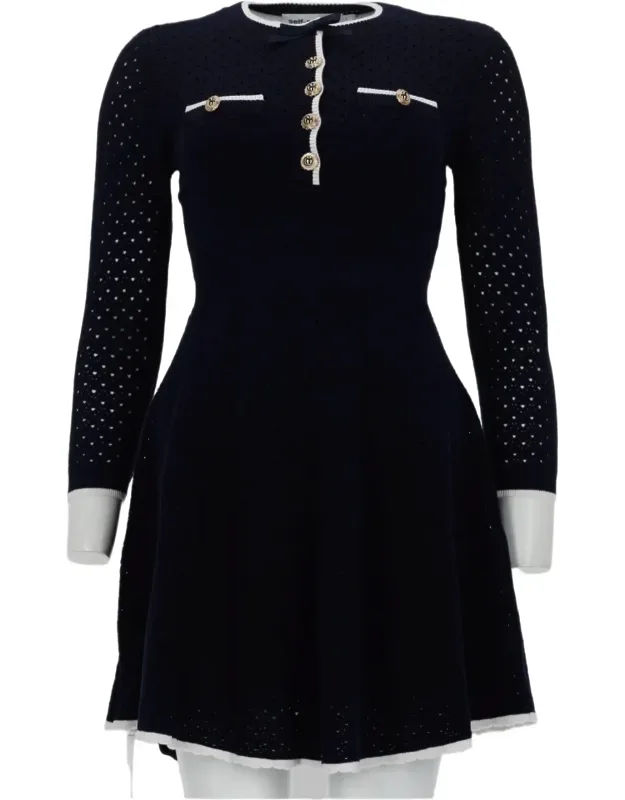 Perforated Pocket Dress