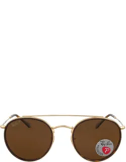 Round Double Bridge Polarized Sunglasses