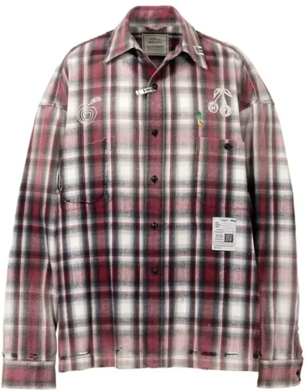 Plaid Graphic Print Shirt