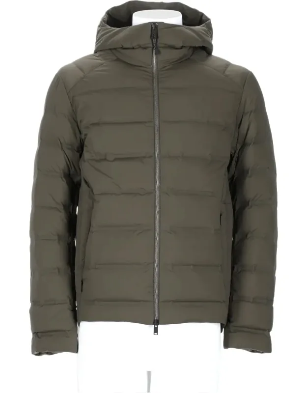 Quilted Padded Jacket With Hood And Zip Closure