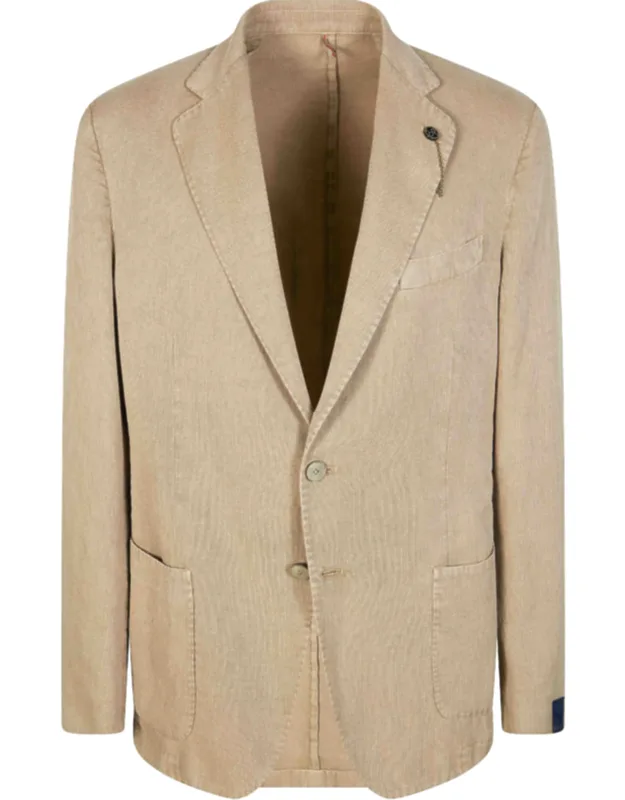 Cotton Ramie Linen Unstructured Blazer
