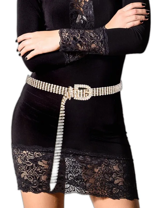 Rhinestone Pave Belt
