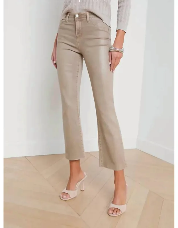Kendra High Rise Cropped Flare Jeans