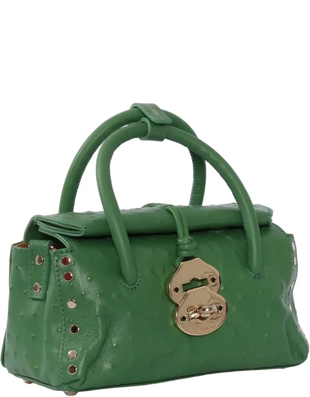 Corte Cactus Textured Leather Shoulder Bag