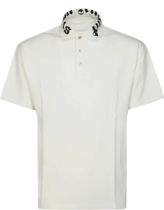 Neck Logo Boxy Polo Shirt