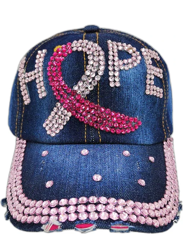 Hope Message Bling Baseball Cap