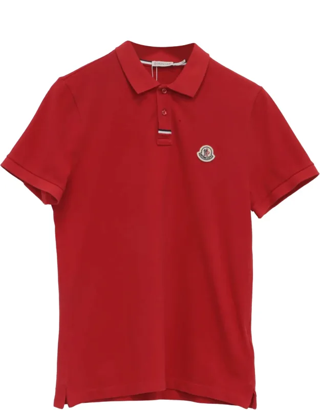 Logo Patch Cotton Piquet Polo Shirt