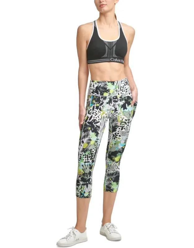 Performance Printed Cropped Leggings