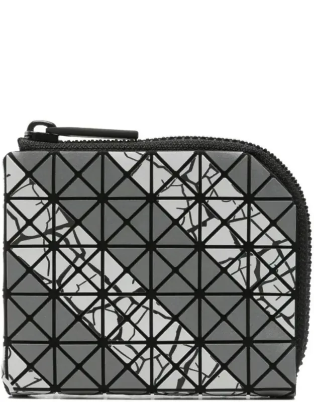 Compact Geometric Triangular Pattern Wallet