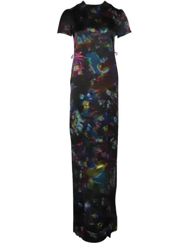 Aurelia Printed Silk Maxi Dress