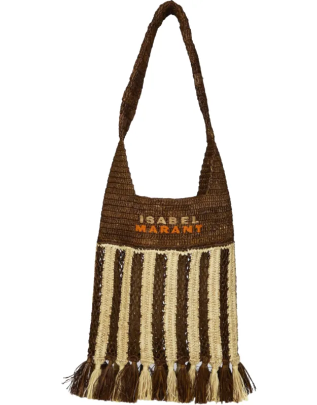 Praia Small Woven Tassels Shoulder Bag