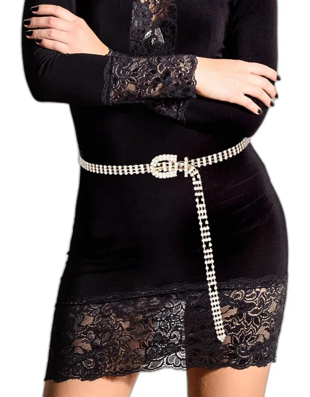 Rhinestone Pave Belt