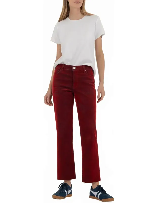 Kelsey High Rise Jean - Ankle Flare With Raw Hem And Smoothing Pocket Design