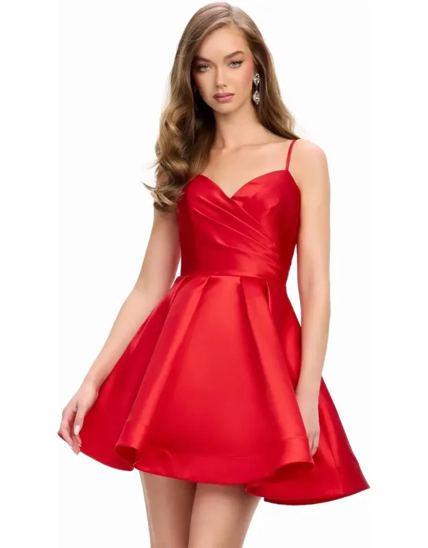 Classic Satin Sweetheart Cocktail Dress