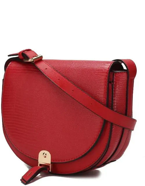Adalyn Snake Embossed Vegan Leather Shoulder Handbag