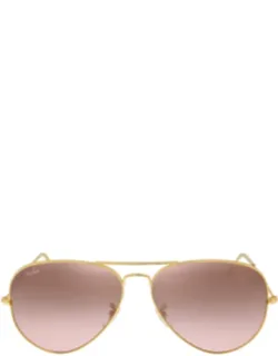 Aviator Gradient Silver/pink Mirror Pilot Sunglasses