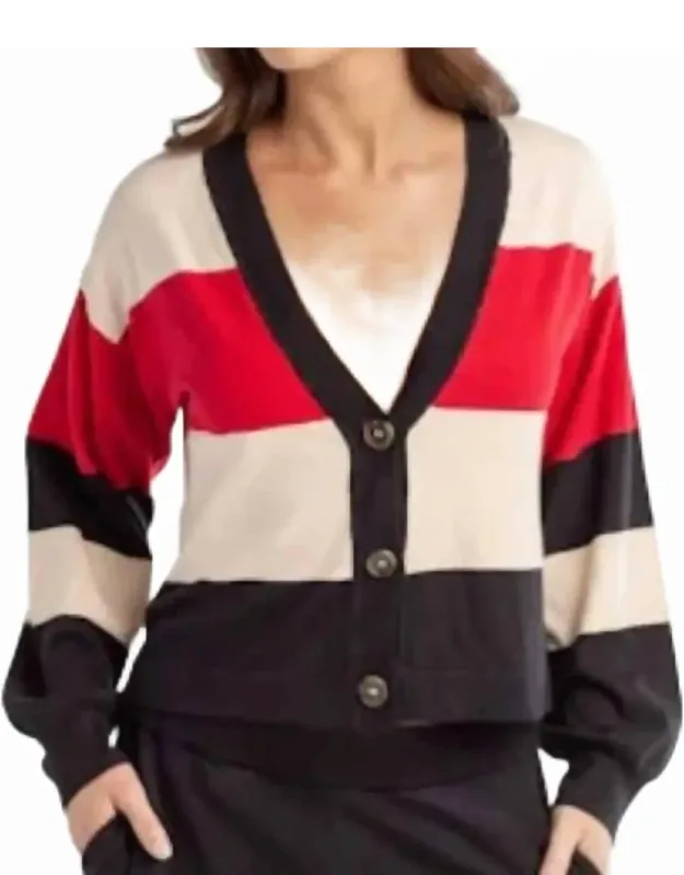 Striped Sweater Cardigan