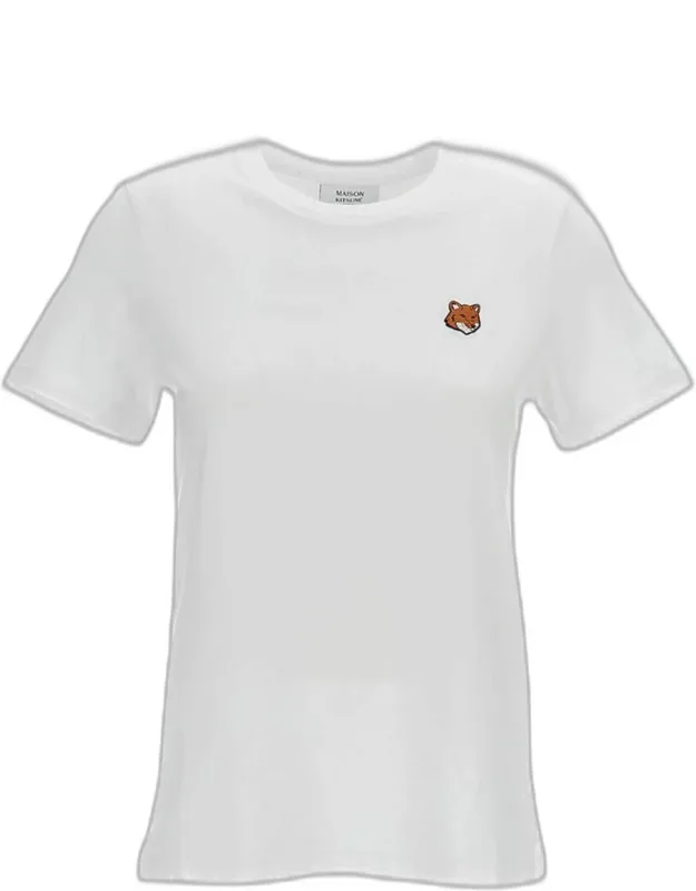 Fox Head T-shirt, Classic Crew Neck, Regular Fit